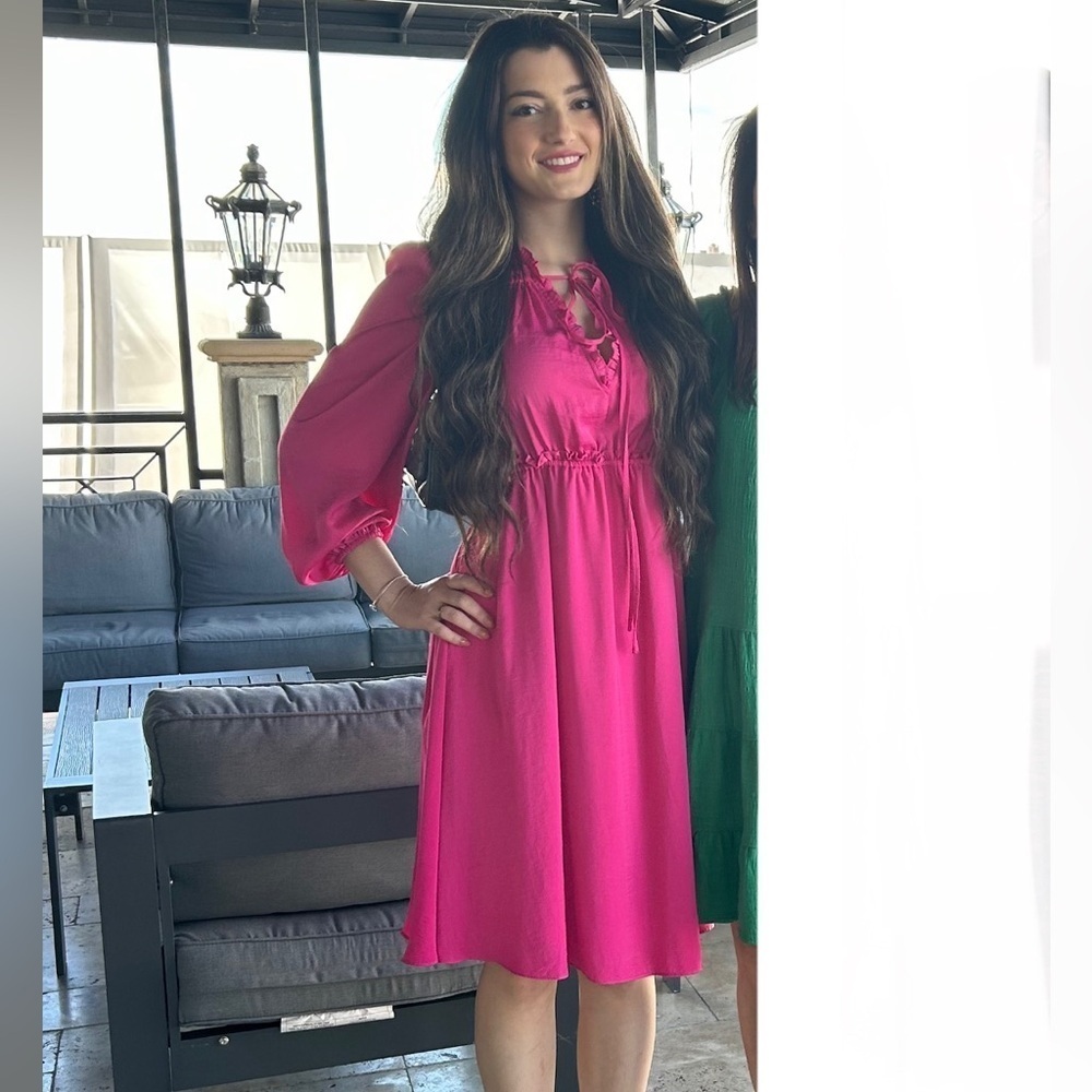 Kobi Halperin Pink Karina A Line Dress XS